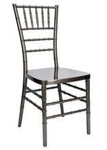 Metallic Silver Onyx Resin Steel Skeleton™ Chiavari Chair