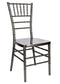 Chivari Metallic Silver Onyx Resin Steel Skeleton™ Chiavari Chair CCRMG-STEEL-AX-T