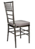 Chivari Metallic Silver Onyx Resin Steel Skeleton™ Chiavari Chair CCRMG-STEEL-AX-T