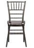 Chivari Metallic Silver Onyx Resin Steel Skeleton™ Chiavari Chair CCRMG-STEEL-AX-T