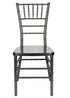 Chivari Metallic Silver Onyx Resin Steel Skeleton™ Chiavari Chair CCRMG-STEEL-AX-T