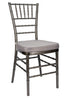 Chivari Metallic Silver Onyx Resin Steel Skeleton™ Chiavari Chair CCRMG-STEEL-AX-T