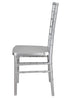 Chivari Silver Resin Steel Skeleton™ Chiavari Chair- 2 Pack - Some Assembly Required CCRS-U2-STEEL-AX-T-2