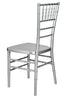 Chivari Silver Resin Steel Skeleton™ Chiavari Chair- 2 Pack - Some Assembly Required CCRS-U2-STEEL-AX-T-2