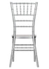 Chivari Silver Resin Steel Skeleton™ Chiavari Chair- 2 Pack - Some Assembly Required CCRS-U2-STEEL-AX-T-2