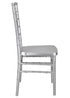 Chivari Silver Resin Steel Skeleton™ Chiavari Chair- 2 Pack - Some Assembly Required CCRS-U2-STEEL-AX-T-2