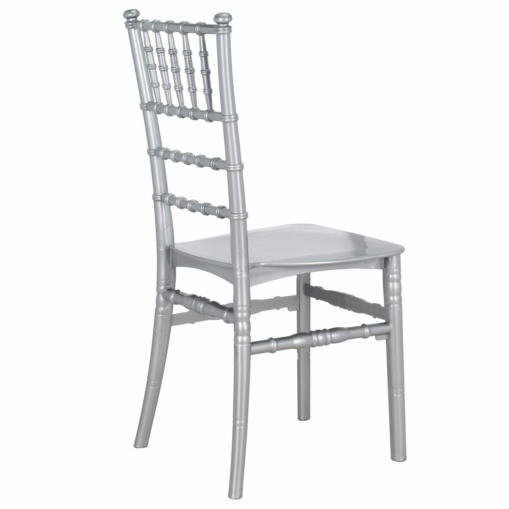 Chivari Silver BasicResin™ Chiavari Chair CCPS-SG-T