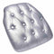 Chivari Silver 1.75" Thick Vinyl Tufted Panel Chiavari Chair Cushion CUSHPANVINTUFTSLV-AX-T