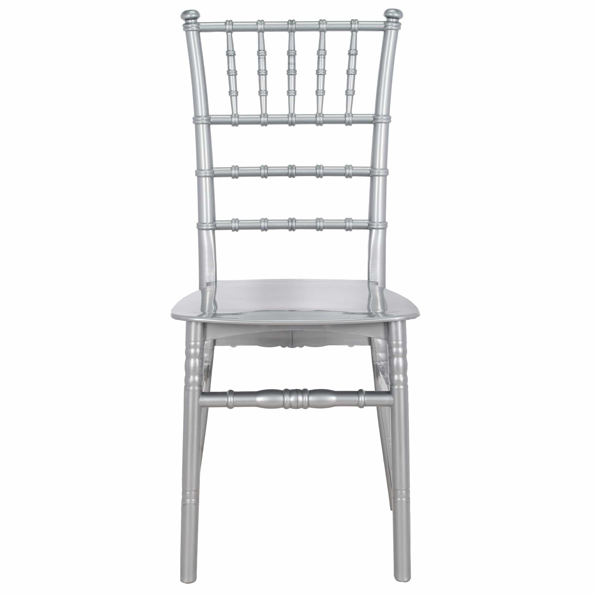 Chivari Silver BasicResin™ Chiavari Chair CCPS-v22-SG-T