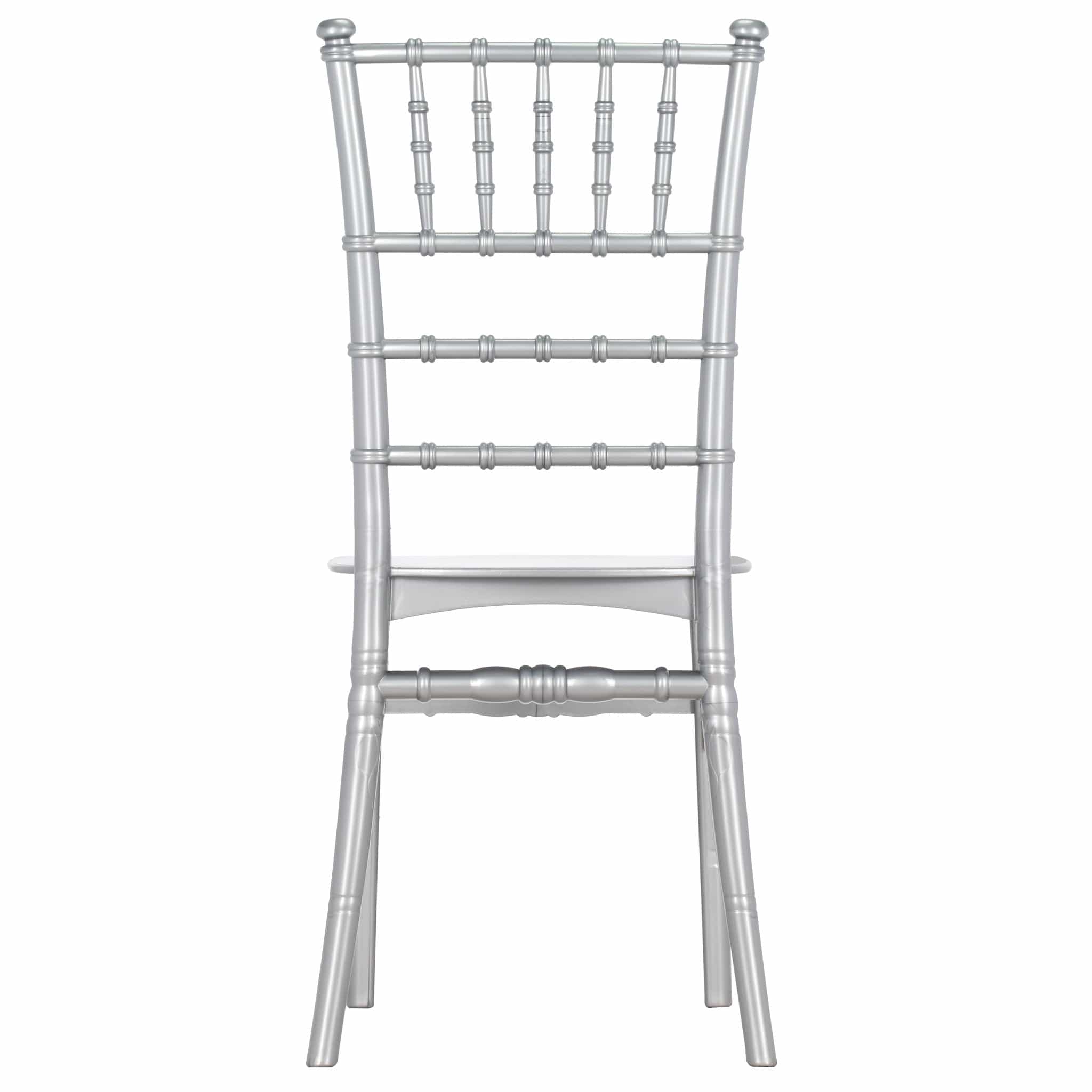 Chivari Silver BasicResin™ Chiavari Chair CCPS-v22-SG-T