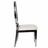 Chivari Kids Silver Frame Stainless Steel O Chair with White Vinyl Cushion COSSS-KID-AX-T