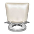 Chivari Kids Silver Frame Stainless Steel O Chair with White Vinyl Cushion COSSS-KID-AX-T