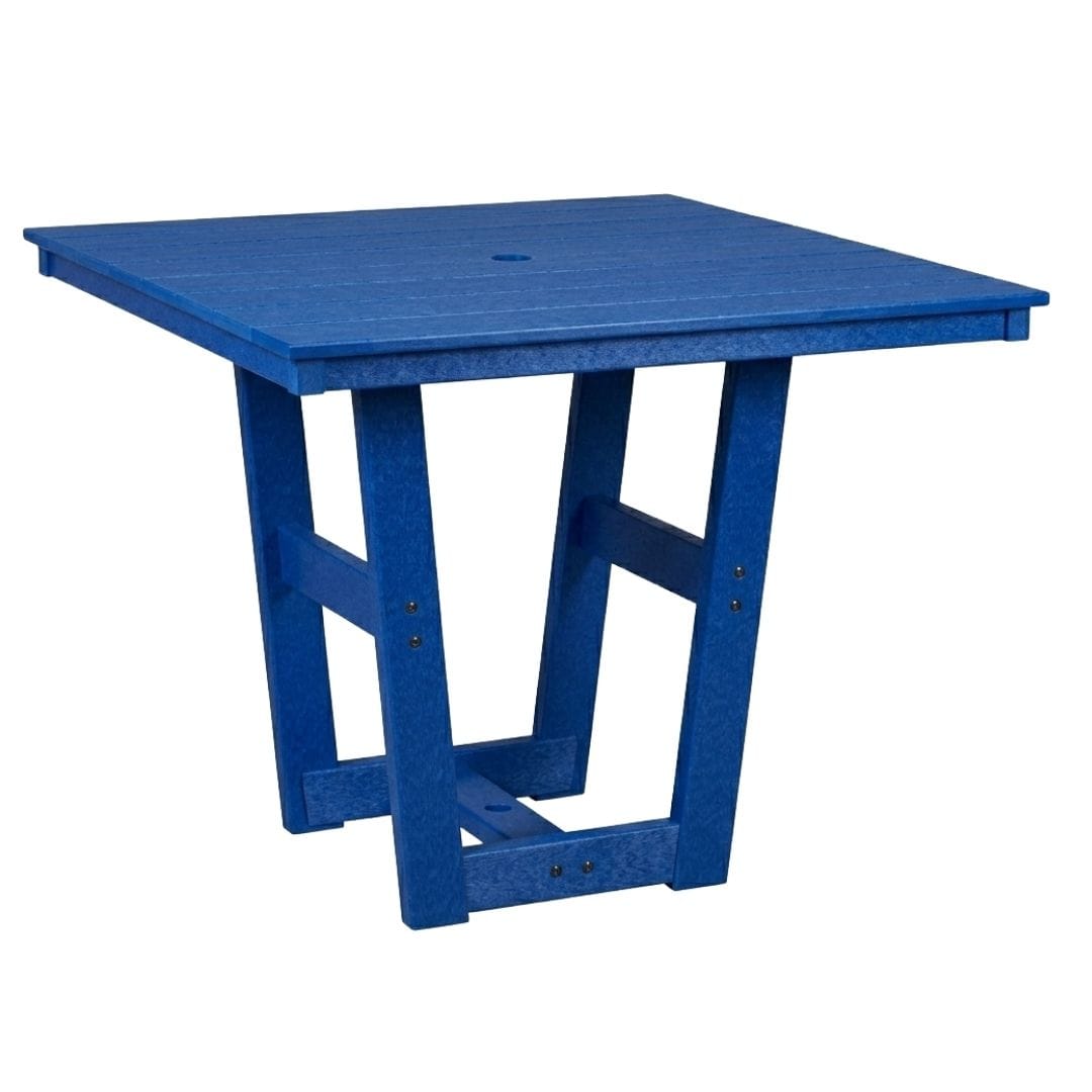 Solstice 44" Square Blue Solstice Harlow Counter Table SLT-4444C-P1HW36-BL