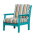 Solstice Aruba Blue Solstice Mayfield Outdoor Chair with Surround Sunrise Cushions SLT-MAY-1S-AB-SS