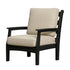 Solstice Black Solstice Mayfield Outdoor Chair with Echo Ash Cushions SLT-MAY-1S-BK-EA
