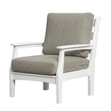 White Solstice Mayfield Outdoor Chair with Canvas Granite Cushions