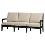 Black Solstice Mayfield Outdoor Sofa with Echo Ash Cushions