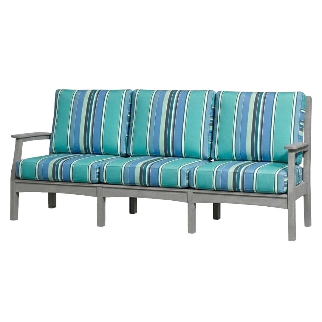 Solstice Light Gray Solstice Mayfield Outdoor Sofa with Dolce Oasis Cushions SLT-MAY-3S-LG-DO