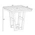 Solstice 44" Square Light Gray Solstice Harlow Counter Table SLT-4444C-P1HW36-LG