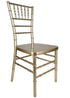 Chivari Sparkling Gold Champagne Resin Steel Skeleton™ Chiavari Chair CCRCHGSP-STEEL-AX-T