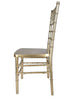 Chivari Sparkling Gold Champagne Resin Steel Skeleton™ Chiavari Chair CCRCHGSP-STEEL-AX-T