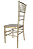 Chivari Sparkling Gold Champagne Resin Steel Skeleton™ Chiavari Chair CCRCHGSP-STEEL-AX-T