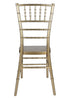 Chivari Sparkling Gold Champagne Resin Steel Skeleton™ Chiavari Chair CCRCHGSP-STEEL-AX-T