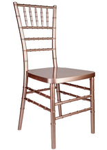 Sparkling Rose Gold Steel Skeleton™ Resin Chiavari Chair