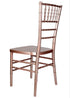 Chivari 32 Chiavari Chair Package - Sparkling Rose Gold Steel Skeleton™ Resin CCRRGSP-ST-32KT-AX