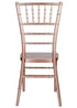 Chivari Sparkling Rose Gold Steel Skeleton™ Resin Chiavari Chair CCRRGSP-STEEL-AX-T