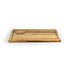 Front of the House FOH SPT051MUB21 13" x 7" Reversible Crushed Bamboo Board - Case of 4 FOH-SPT051MUB21