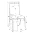Chivari Burgundy Vinyl on Gold Vein Steel Frame Square Back Banquet Chair CQSVBU-ZF-T