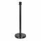 Chivari Black Polished Stanchion, Includes Weighted Base, Base Cover and Pole with Crown STANCHBLK-KT-AX