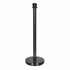 Chivari Black Polished Stanchion, Includes Weighted Base, Base Cover and Pole with Crown STANCHBLK-KT-AX