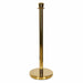 Chivari Gold Polished Stanchion, Includes Weighted Base, Base Cover and Pole with Crown STANCHGLD-KT-AX