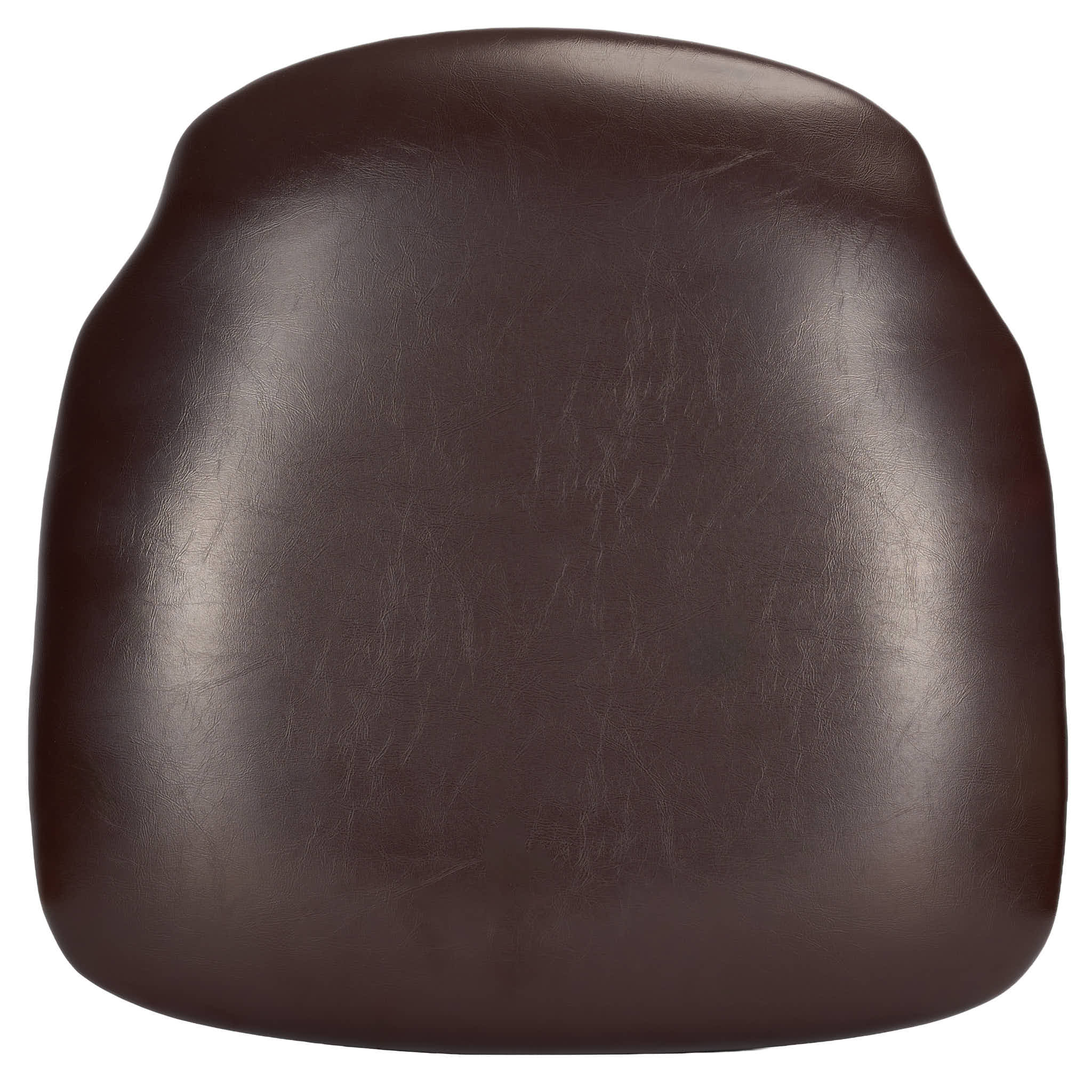 Chivari Brown Vinyl 1.75" Thick Cross Back Cushion with SlipNot™ Technology CUSHX-PANVINBR-SPNT-AX