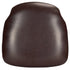 Chivari Brown Vinyl 1.75" Thick Cross Back Cushion with SlipNot™ Technology CUSHX-PANVINBR-SPNT-AX
