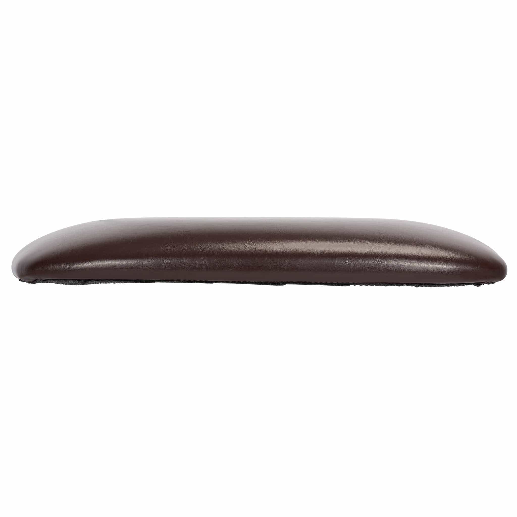 Chivari Brown Vinyl 1.75" Thick Cross Back Cushion with SlipNot™ Technology CUSHX-PANVINBR-SPNT-AX