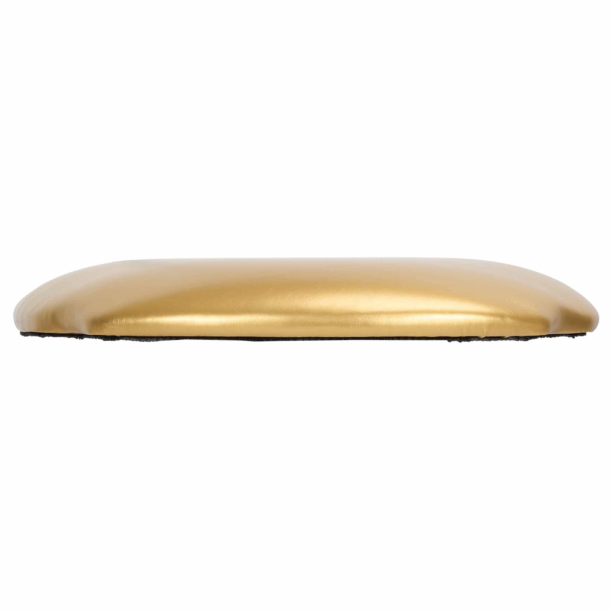 Chivari Gold Vinyl 1.75" Thick Cross Back Cushion with SlipNot™ Technology CUSHX-PANVINGLD-SPNT-AX