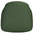 Chivari Hunter Green Vinyl 1.75" Thick Cross Back Cushion with SlipNot™ Technology CUSHX-PANVINHG-SPNT-AX