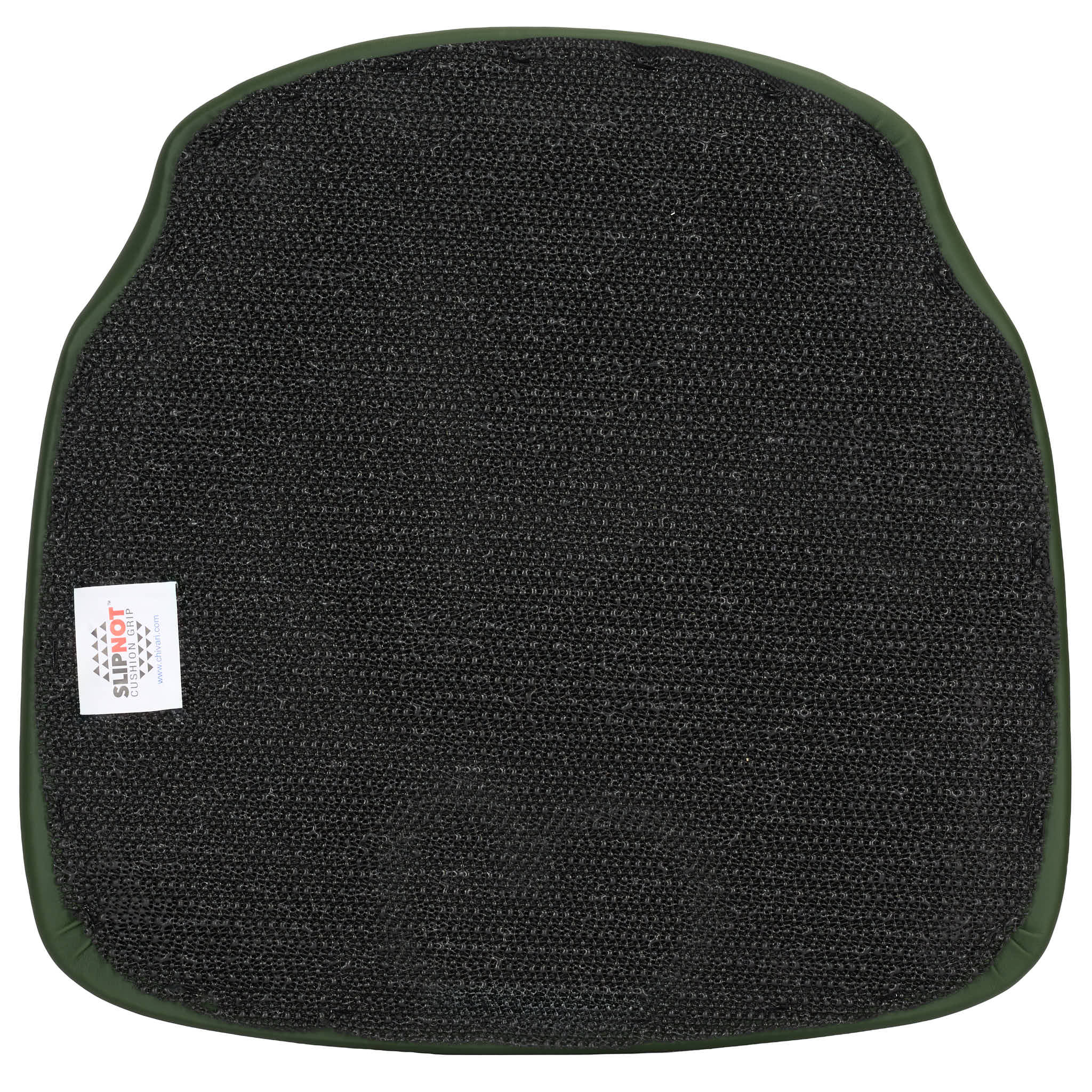 Chivari Hunter Green Vinyl 1.75" Thick Cross Back Cushion with SlipNot™ Technology CUSHX-PANVINHG-SPNT-AX