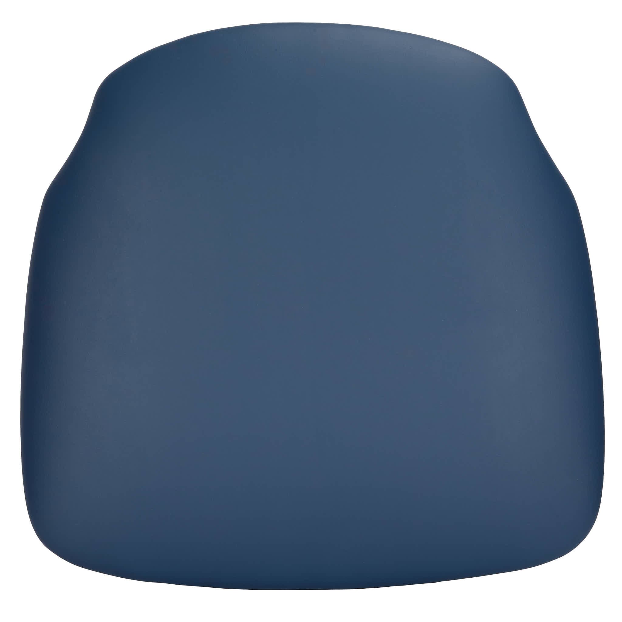 Chivari Navy Blue Vinyl 1.75" Thick Cross Back Cushion with SlipNot™ Technology CUSHX-PANVINNB-SPNT-AX