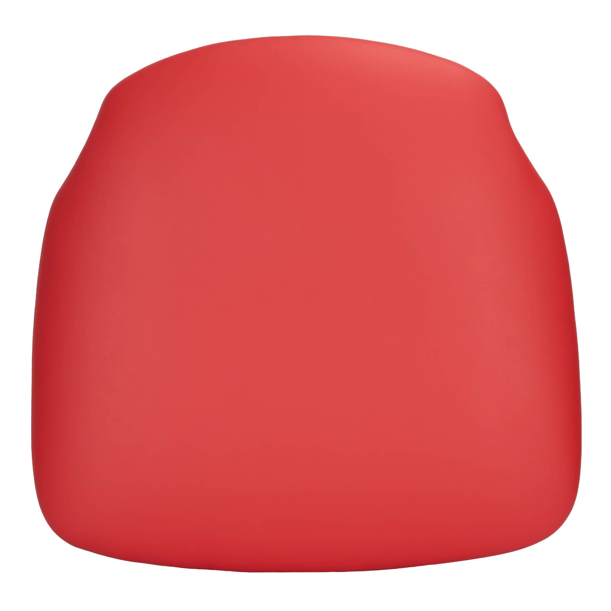 Chivari Red Vinyl 1.75" Thick Cross Back Cushion with SlipNot™ Technology CUSHX-PANVINRD-SPNT-AX