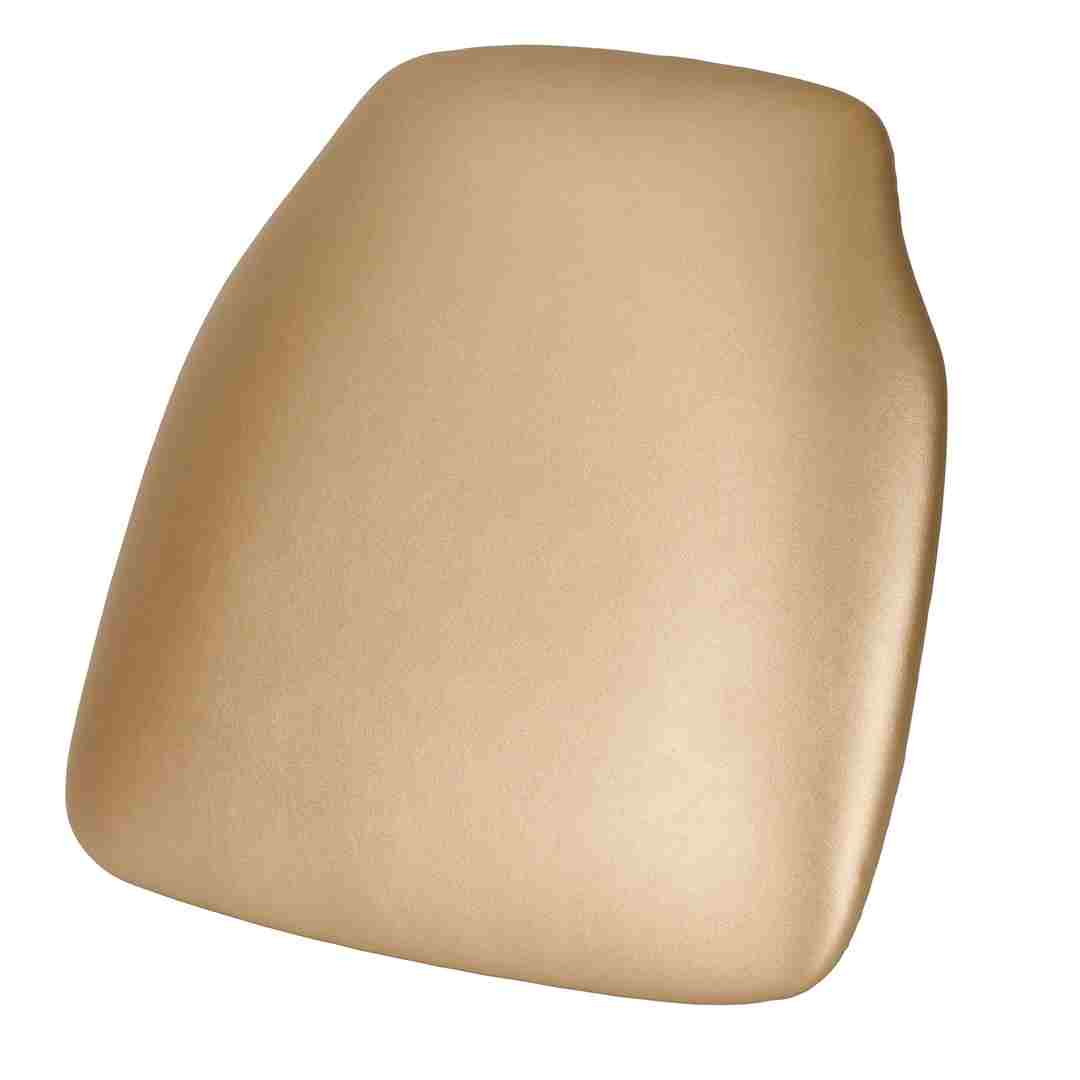 Chivari Gold  1.75" Vinyl Panel Back Chiavari Cushion with SlipNot™ Technology CUSHPANVINGOLD-SPNT-AX
