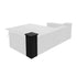 Stage Façade Black 12" x 12" x 34" Stage Facade Post with 14" x 14" Top STG-FC-POST-BL-AX