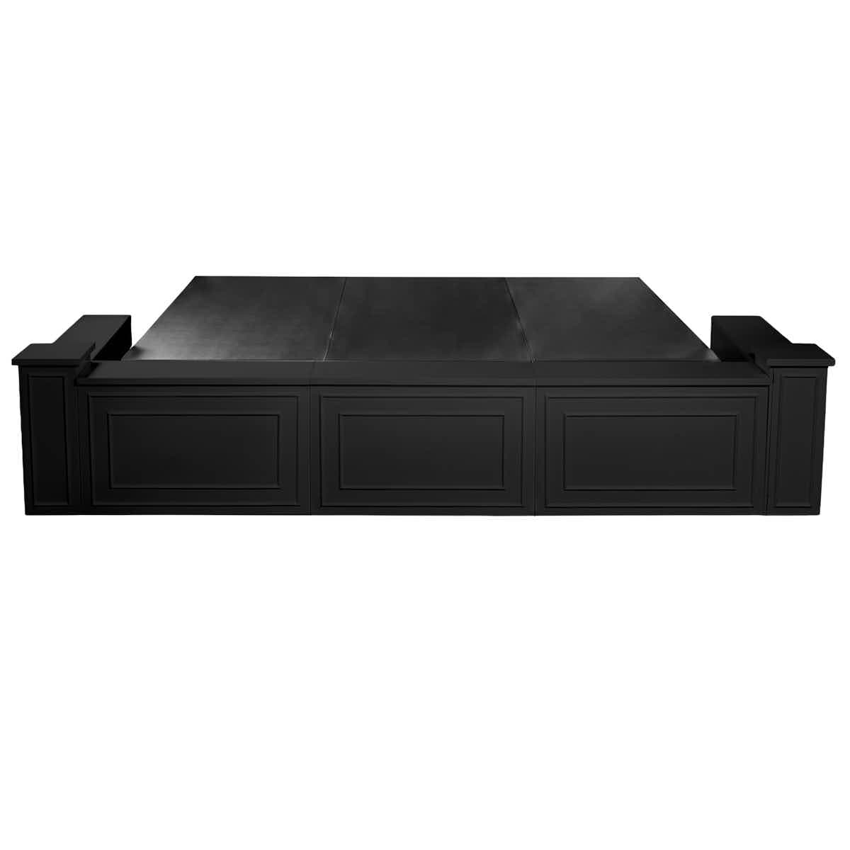 Stage Façade Black 12" x 12" x 34" Stage Facade Post with 14" x 14" Top STG-FC-POST-BL-AX