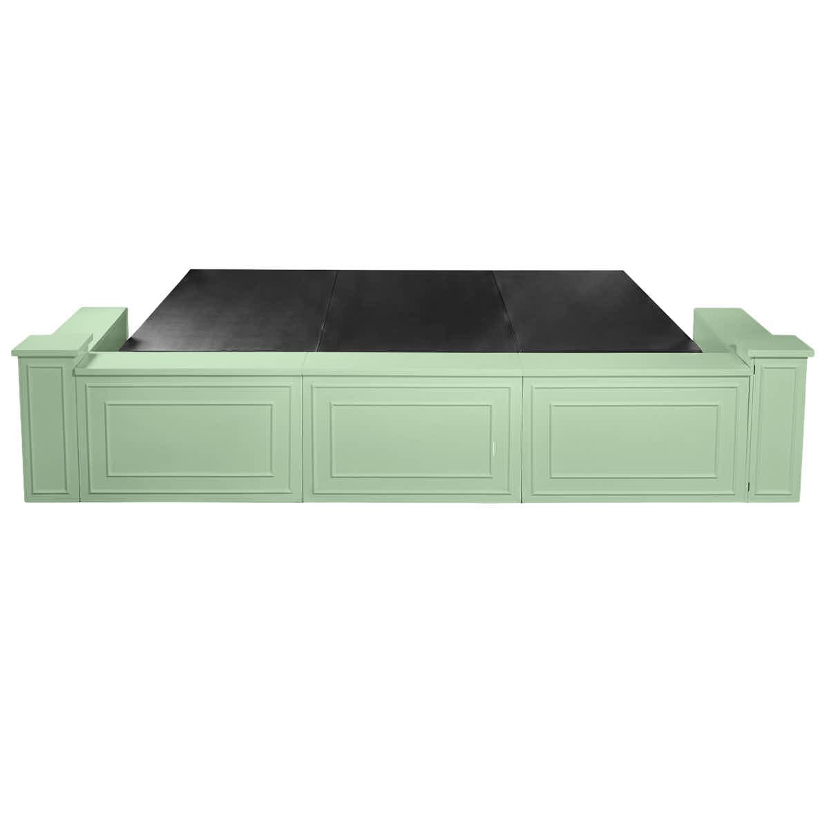 Stage Façade Sage Green 12" x 12" x 34" Stage Facade Post with 14" x 14" Top STG-FC-POST-SG-AX