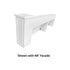 Stage Façade White 12" x 12" x 34" Stage Facade Post with 14" x 14" Top STG-FC-POST-WH-AX