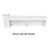 Stage Façade White 12" x 12" x 34" Stage Facade Post with 14" x 14" Top STG-FC-POST-WH-AX