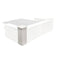 Stage Façade White 12" x 12" x 34" Portable Stage Facade Post with 14" x 14" Top STG-FC-POST-WH-AX